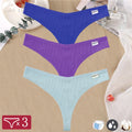 3Pcs/Set Mulheres Sexy Algodão Tangas Sólido Calcinhas Respirável Roupa Interior Feminino Íntimos Lingerie